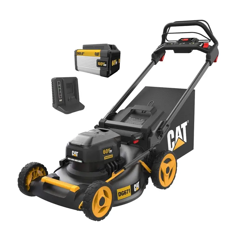 CAT DG671 60V Cordless Self-Propelled 21-Inch Lawn Mower – Battery and Charger Included