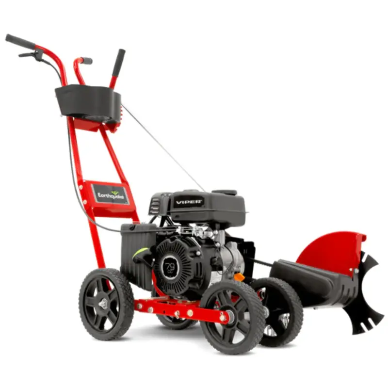 EARTHQUAKE 41273 Walk-Behind Edger – 79cc 4-Cycle Engine, Red/Black Finish
