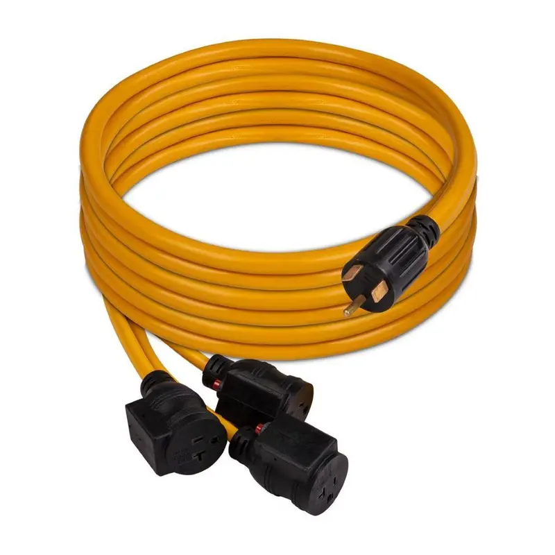 Firman 1101 TT-30P to 3×5-20R Power Cord – 25-Foot Extension