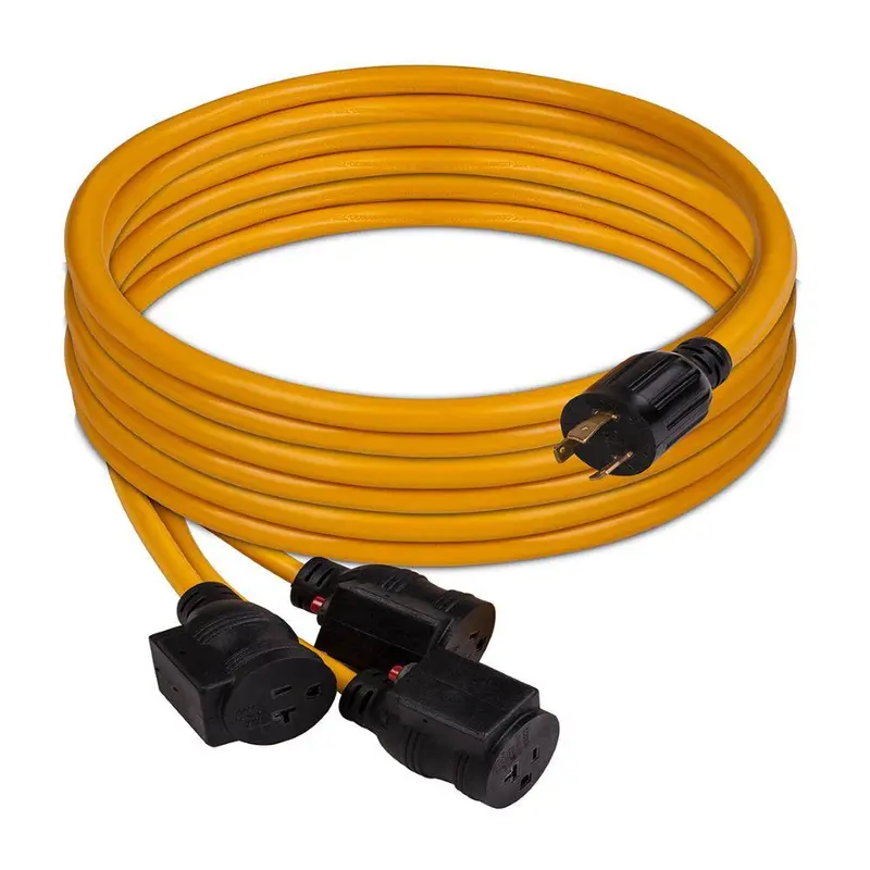 Firman 1105 25-Foot L5-30P to Triple 5-20R 30-Amp Extension Cord