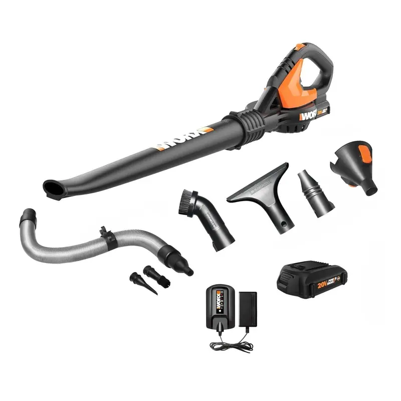 Worx AIR WG545.1 20V Multi-Function Cordless Leaf Blower Kit – 2.0Ah Battery Included