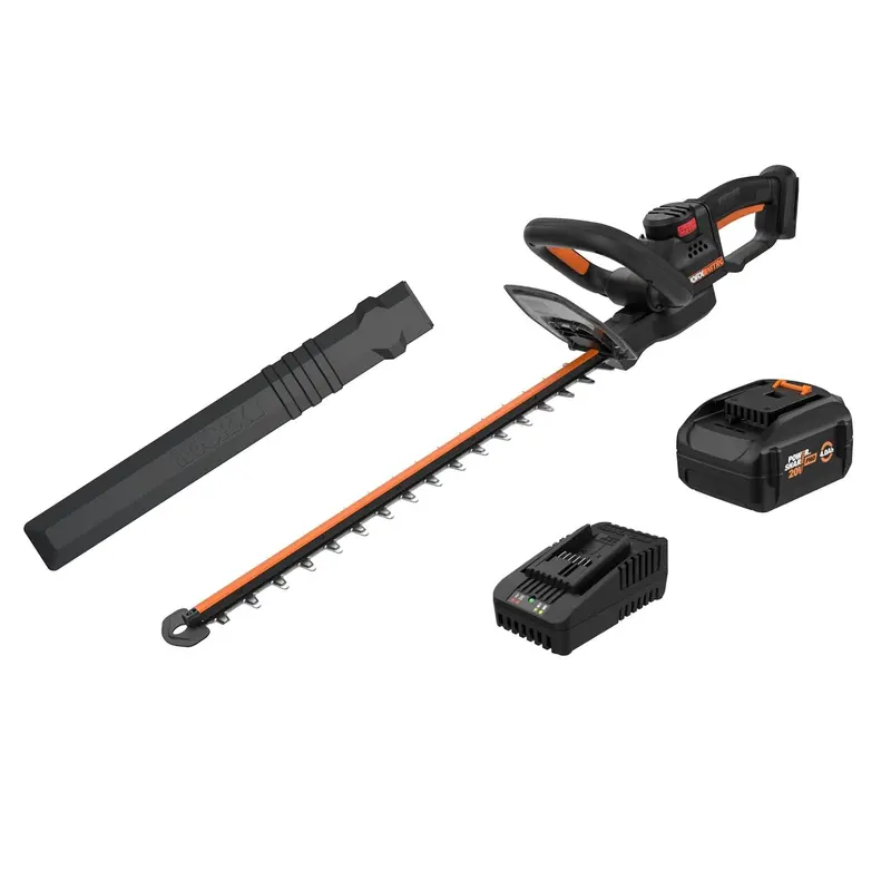 Worx WG261 20V Cordless 22-Inch Hedge Trimmer – Power Share System