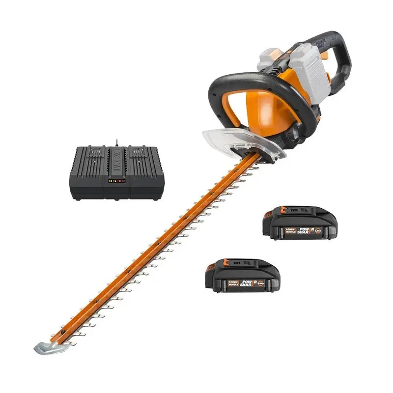 Worx WG284.1 40V Cordless 24-Inch Hedge Trimmer – Power Share Compatible