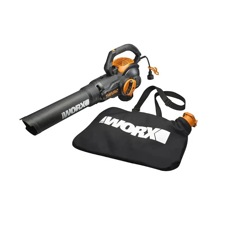 Worx WG512 12-Amp TriVac 3-in-1 – 600 CFM Electric Blower, Mulcher & Vacuum