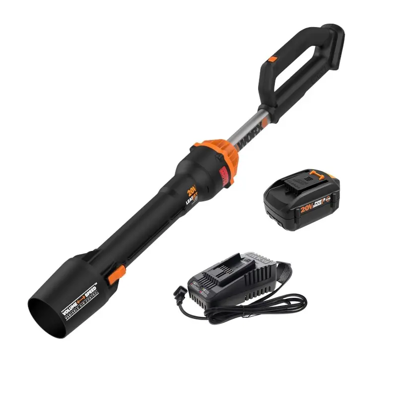 Worx WG543 20V Cordless LeafJet Blower – 410 CFM Power Share Design