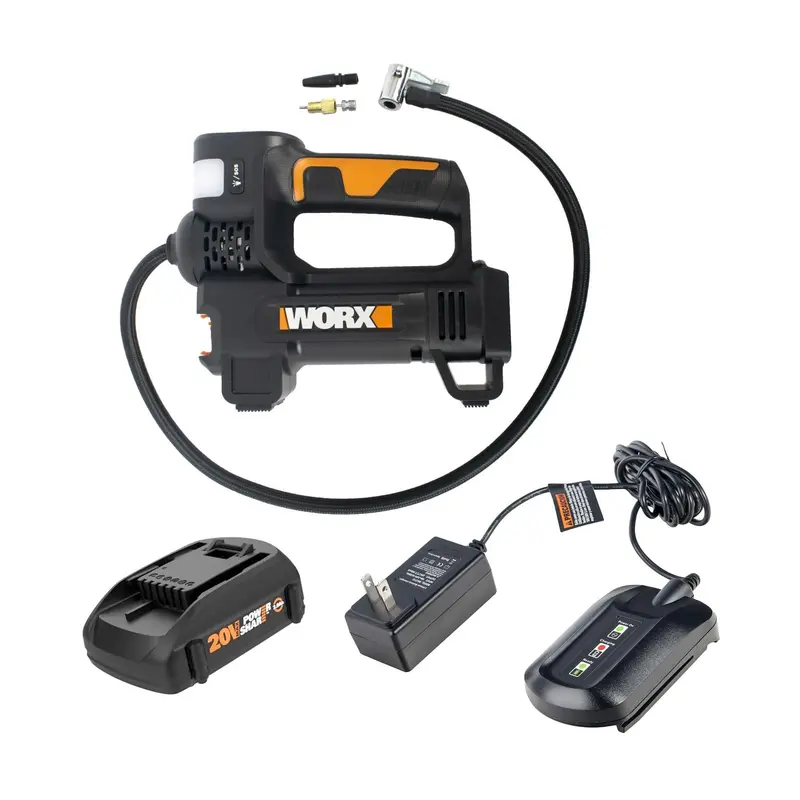 Worx WX092L 20V Cordless Portable Air Inflator – Power Share Compatible