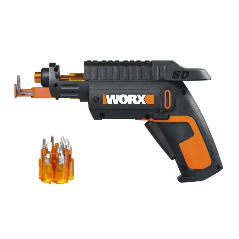 Worx WX255L 4V Cordless SD Driver with Bit Cartridge and Integrated Screw Holder