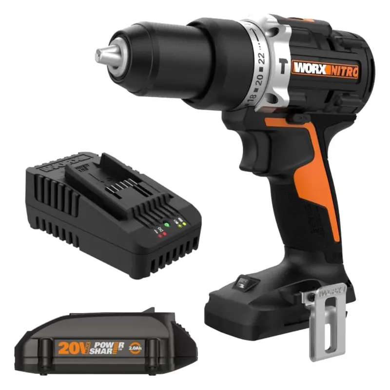 Worx WX352L 20V Nitro 1/2-Inch Hammer Drill – Enhanced Power & Durability