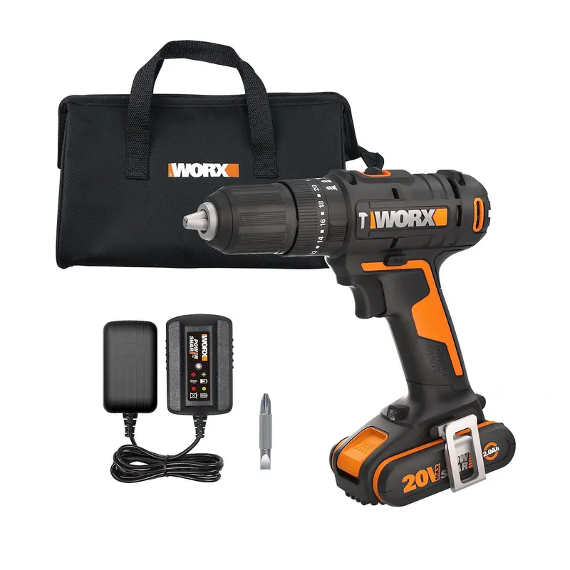 Worx WX370L 20V Cordless 1/2-Inch Hammer Drill (Power Share)