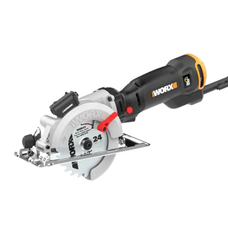 Worx WX437L Corded 4.5-Inch WorxSaw – 6.5-Amp High-Power Circular Saw