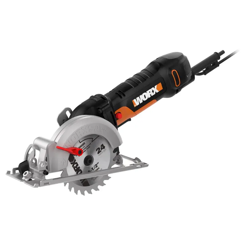 Worx WX439L Corded 4.5-Inch WorxSaw – 4.5-Amp Compact Circular Saw
