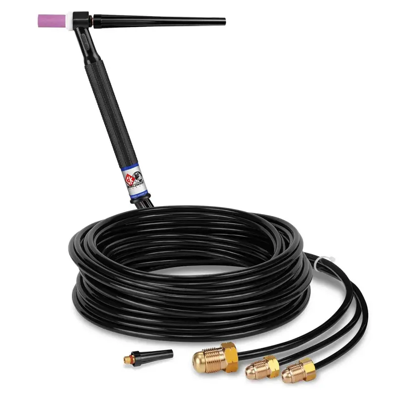 Ck Worldwide Ck225 Water-Cooled Tig Torch – 250 Amp Rigid Head With 25' Cables 1