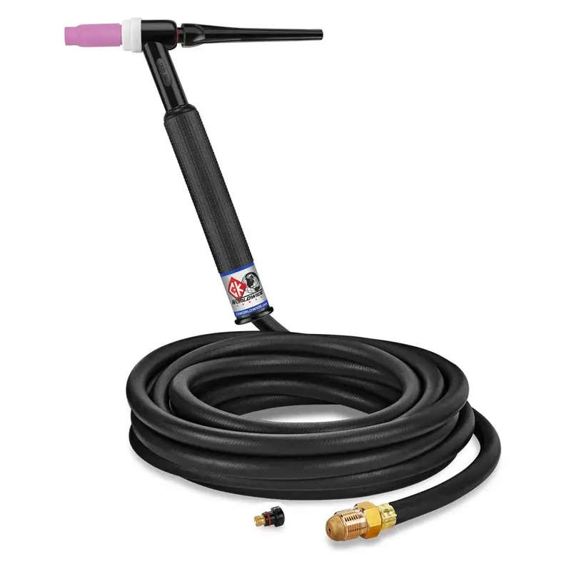 Ck Worldwide Ck26-25-R Rigid-Tip Tig Torch — 200A, Gas-Cooled, 25 Ft Cables 1