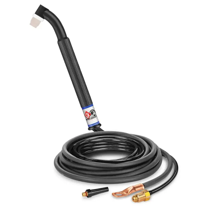 Ck Worldwide Gas-Cooled Tig Torch – 90-Amp Flex Head, 12.5-Foot Standard Cables (Ck24-12-2 Fx) 1