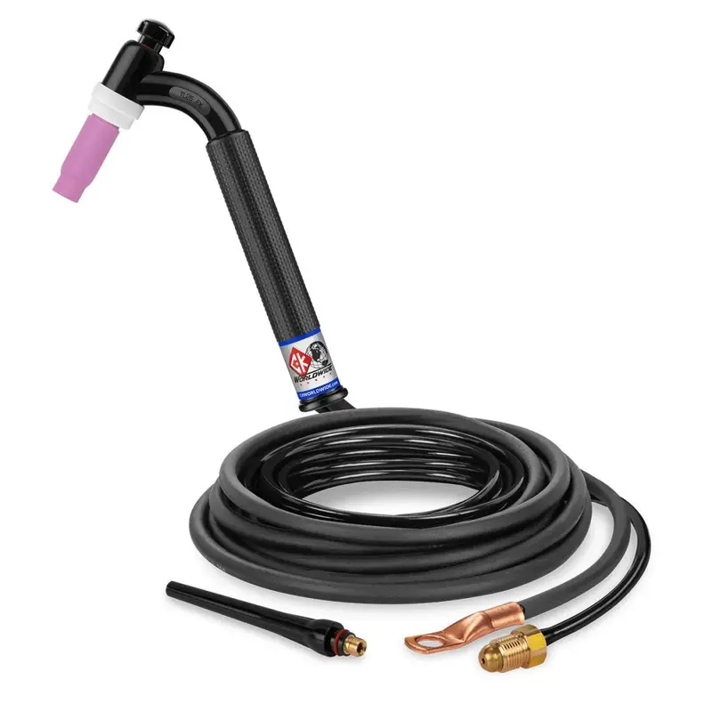 Ck Worldwide Trim Line Tig Torch — 200 Amp Flex Head, Gas-Cooled, 12.5-Foot Cables (Tl26-12-2 Fx) 1