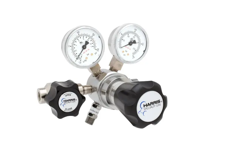 Harris 721C-050-350-A Two-Stage Ultra-High-Purity Brass Regulator 1