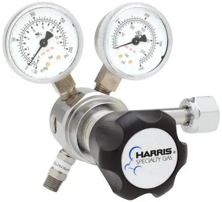 Harris 721C-125-350-D Two-Stage Ultra-High-Purity Brass Regulator 1