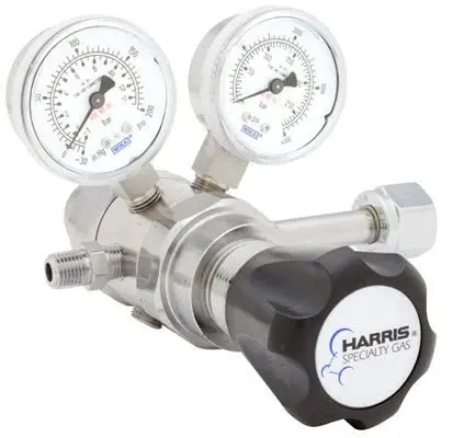 Harris Chlorine, Carbon Monoxide, Propane & Hydrogen Two-Stage Regulator (Model 742-125-350-B) 1