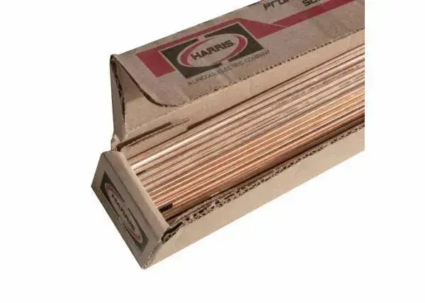 Harris Stay-Silv 6 Phos-Copper Brazing Rod – 1/8" × 1/8" (3.2 Mm × 3.2 Mm), 25 Lb Box (6636S) 1