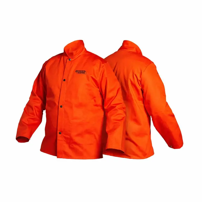 Lincoln K4688 Flame-Resistant Welding Jacket – Safety Orange, Xl 1