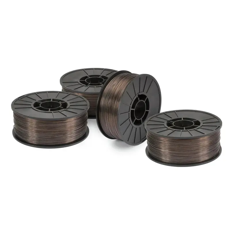 Lincoln Lincore Frog Mang Flux-Cored Wire — 5/64" Diameter, Four 9 Lb Spools 1